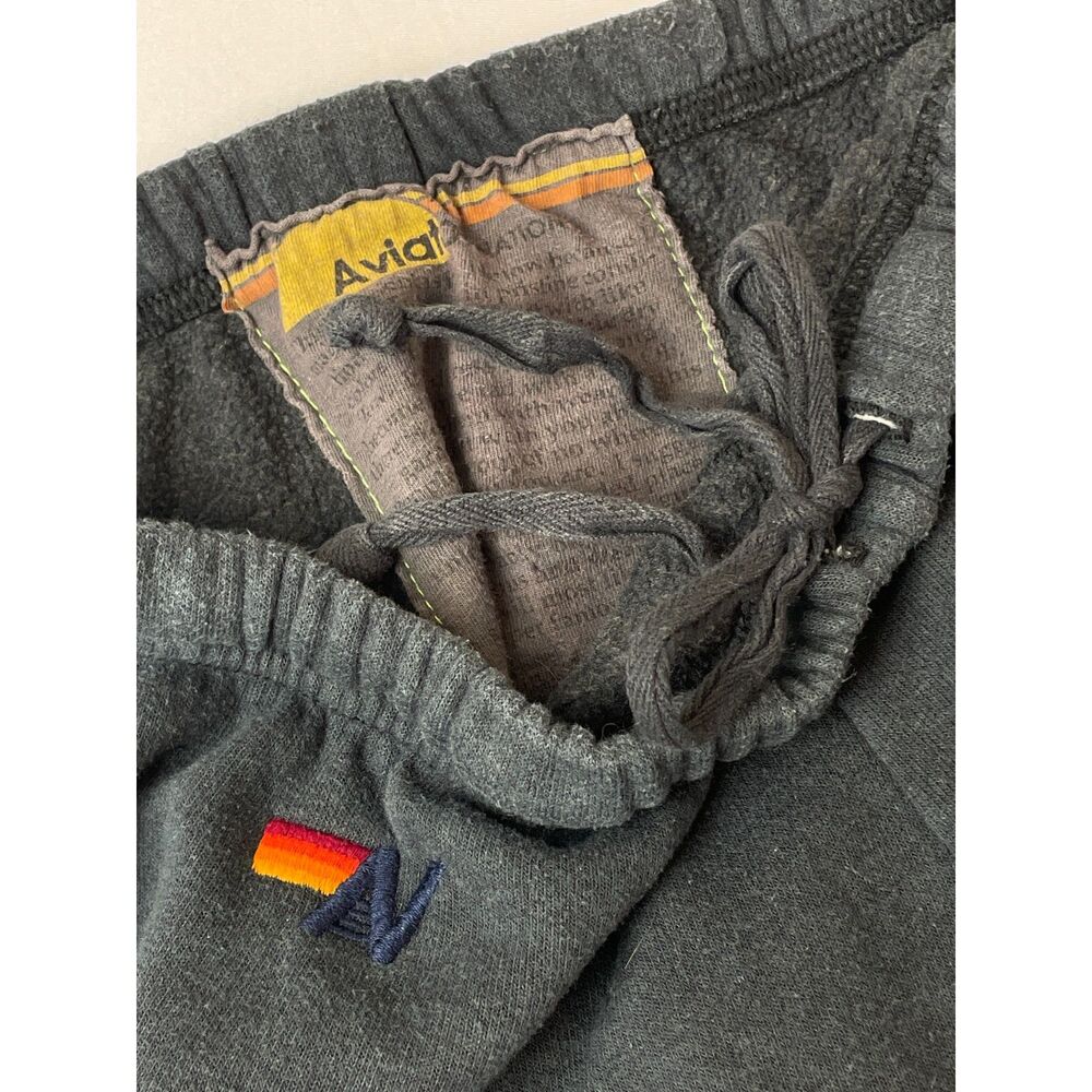 ~ Aviator Nation XL Sweatpants Gray 5-Stripe Beachy Lounge Athleisure Gym Relax - Picture 12 of 15